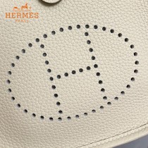 HERMES愛馬仕-024   原單伊芙琳 mini evelyne 17cm 金銀扣現貨蠟線
