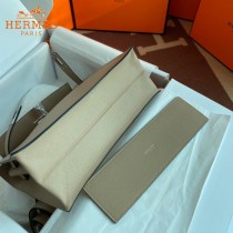 HERMES  风衣灰  愛馬仕 原單evercolor皮 Kelly DanSe 22cm  金銀扣