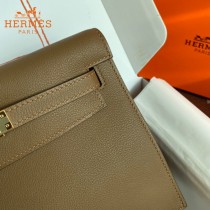 HERMES  威马犬米色  愛馬仕 原單evercolor皮 Kelly DanSe 22cm  金銀扣