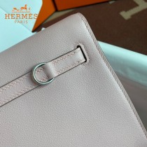 HERMES  3Q粉  愛馬仕 原單evercolor皮 Kelly DanSe 22cm  金銀扣