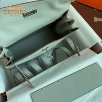 HERMES  珍珠灰  愛馬仕 原單evercolor皮 Kelly DanSe 22cm  金銀扣