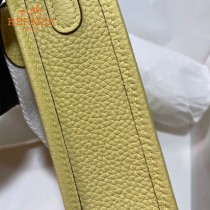 HERMES愛馬仕-015   原單伊芙琳 mini evelyne 17cm 金銀扣現貨蠟線