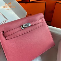 HERMES  唇膏粉  愛馬仕 原單evercolor皮 Kelly DanSe 22cm  金銀扣