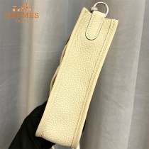 HERMES愛馬仕-024   原單伊芙琳 mini evelyne 17cm 金銀扣現貨蠟線