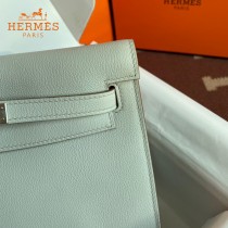 HERMES  珍珠灰  愛馬仕 原單evercolor皮 Kelly DanSe 22cm  金銀扣