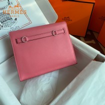 HERMES  唇膏粉  愛馬仕 原單evercolor皮 Kelly DanSe 22cm  金銀扣