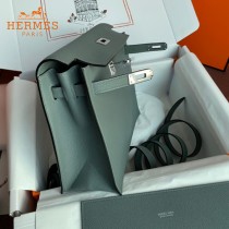 HERMES  杏仁绿  愛馬仕 原單evercolor皮 Kelly DanSe 22cm  金銀扣