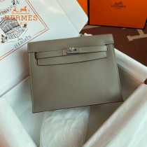 HERMES  沥青灰  愛馬仕 原單evercolor皮 Kelly DanSe 22cm  金銀扣