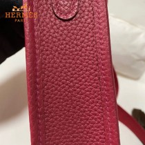 HERMES愛馬仕-08   原單伊芙琳 mini evelyne 17cm 金銀扣現貨蠟線