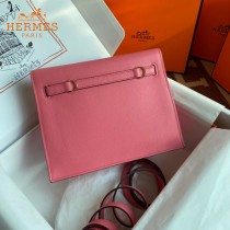HERMES  唇膏粉  愛馬仕 原單evercolor皮 Kelly DanSe 22cm  金銀扣