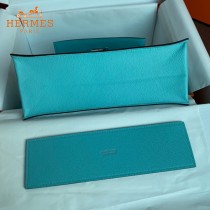 HERMES  北方蓝  愛馬仕 原單evercolor皮 Kelly DanSe 22cm  金銀扣