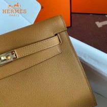 HERMES  芝麻色  愛馬仕 原單evercolor皮 Kelly DanSe 22cm  金銀扣