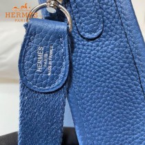 HERMES愛馬仕-016   原單伊芙琳 mini evelyne 17cm 金銀扣現貨蠟線