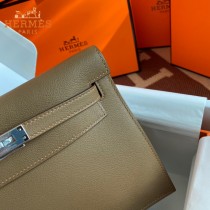 HERMES  威马犬米色  愛馬仕 原單evercolor皮 Kelly DanSe 22cm  金銀扣