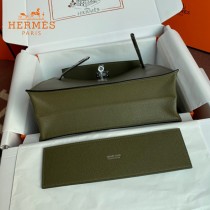 HERMES  丛林绿  愛馬仕 原單evercolor皮 Kelly DanSe 22cm  金銀扣