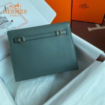 HERMES  杏仁绿  愛馬仕 原單evercolor皮 Kelly DanSe 22cm  金銀扣