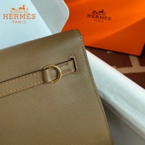 HERMES  威马犬米色  愛馬仕 原單evercolor皮 Kelly DanSe 22cm  金銀扣