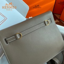HERMES  大象灰  愛馬仕 原單evercolor皮 Kelly DanSe 22cm  金銀扣