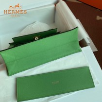 HERMES  牛油果绿  愛馬仕 原單evercolor皮 Kelly DanSe 22cm  金銀扣