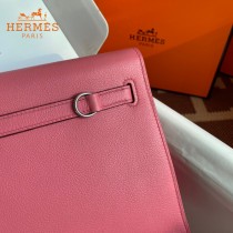 HERMES  唇膏粉  愛馬仕 原單evercolor皮 Kelly DanSe 22cm  金銀扣