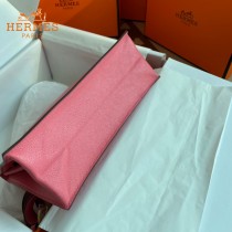 HERMES  唇膏粉  愛馬仕 原單evercolor皮 Kelly DanSe 22cm  金銀扣