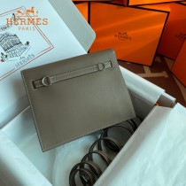 HERMES  大象灰  愛馬仕 原單evercolor皮 Kelly DanSe 22cm  金銀扣