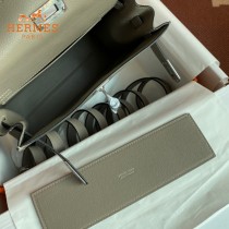 HERMES  沥青灰  愛馬仕 原單evercolor皮 Kelly DanSe 22cm  金銀扣