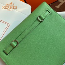 HERMES  牛油果绿  愛馬仕 原單evercolor皮 Kelly DanSe 22cm  金銀扣
