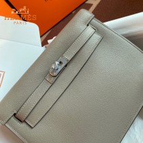 HERMES  沥青灰  愛馬仕 原單evercolor皮 Kelly DanSe 22cm  金銀扣