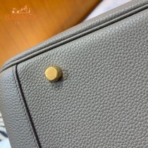 HERMES  锡器灰  原單  Lindy 琳迪