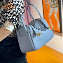 HERMES  亚麻蓝  原單  Lindy 琳迪