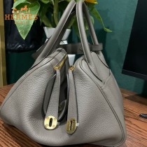 HERMES  锡器灰  原單  Lindy 琳迪