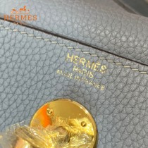 HERMES  亚麻蓝  原單  Lindy 琳迪