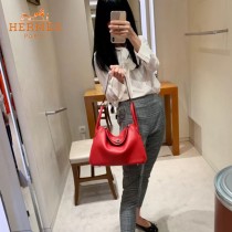 HERMES  大红  原單  Lindy 琳迪