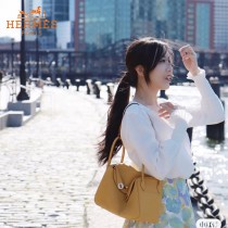 HERMES  琥珀黄  原單  Lindy 琳迪