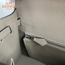 HERMES  沥青灰   原單 Kelly 25cm 進口Epsom皮  蠟線工藝