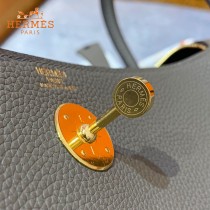 HERMES  锡器灰  原單  Lindy 琳迪
