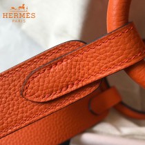 HERMES  橙色  原單  Lindy 琳迪