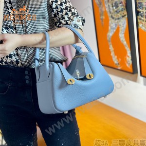 HERMES  亚麻蓝  原單  Lindy 琳迪
