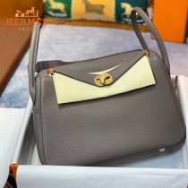 HERMES  锡器灰  原單  Lindy 琳迪