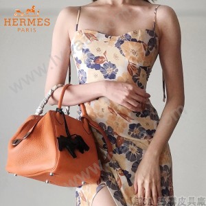 HERMES  橙色  原單  Lindy 琳迪