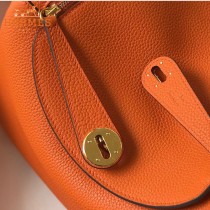 HERMES  橙色  原單  Lindy 琳迪