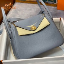 HERMES  亚麻蓝  原單  Lindy 琳迪