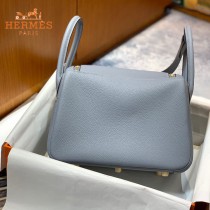 HERMES  亚麻蓝  原單  Lindy 琳迪