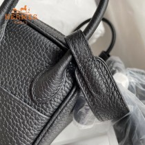 HERMES  黑色   原單半手縫Mini Lindy 19cm 進口TC皮