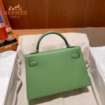 HERMES   牛油果绿   原單 Mini Kelly 二代  Epsom掌紋皮