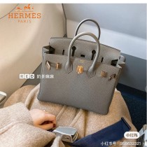 HERMES 原單  锡器灰   鉑金包Brikin 30cm 進口togo皮  蜜蠟線 全鋼鍍K金五金