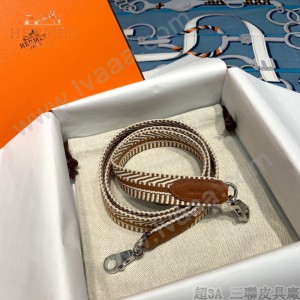 HERMES  窄版布織帶肩帶 長度可選