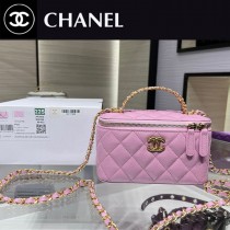 Chanel AP2199Y-04  香奈兒原單手提化妝小盒子 小型收納盒