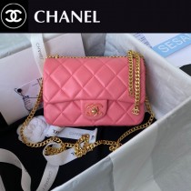 Chanel AS3114-05  香奈兒原單 最新款 琺瑯扣系列 配經典小羊皮